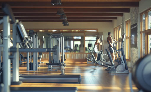 This is a picture of the fiteness center that is being built at Beaver Creek Resort in Gaylord, MI
