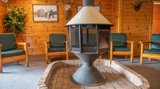 This is a picture of the lobby at Beaver Creek Resort in Gaylord, MI